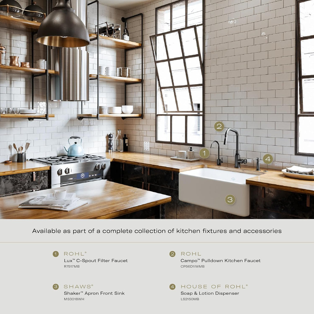 Rohl R7517MB Lux Filter Kitchen Faucet
