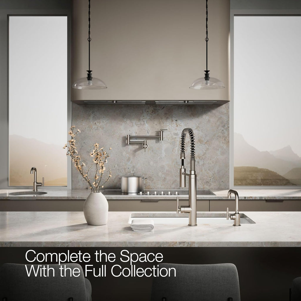 Kohler K-24077-VS Purist Beverage Faucet, Vibrant Stainless