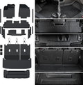 Floor Mats Set for 2022-2025 2026 Nissan Pathfinder 7/8 Seats, All Weather TPE Cargo Liner Backrest Mat Trunk Lower Mat Door Sill Guards Accessories (for Nissan Pathfinder | 2022-2026)