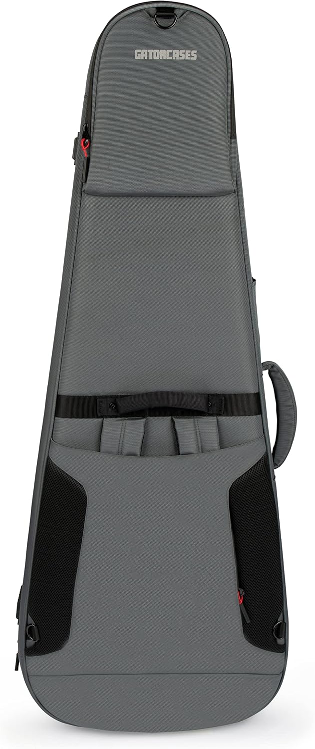 Gator Cases ICON Series Premium Weather Resistant Gig Bag for Acoustic Guitars with TSA Luggage Lock-Friendly Zipper Pulls; Grey (G-ICONDREAD-GRY)