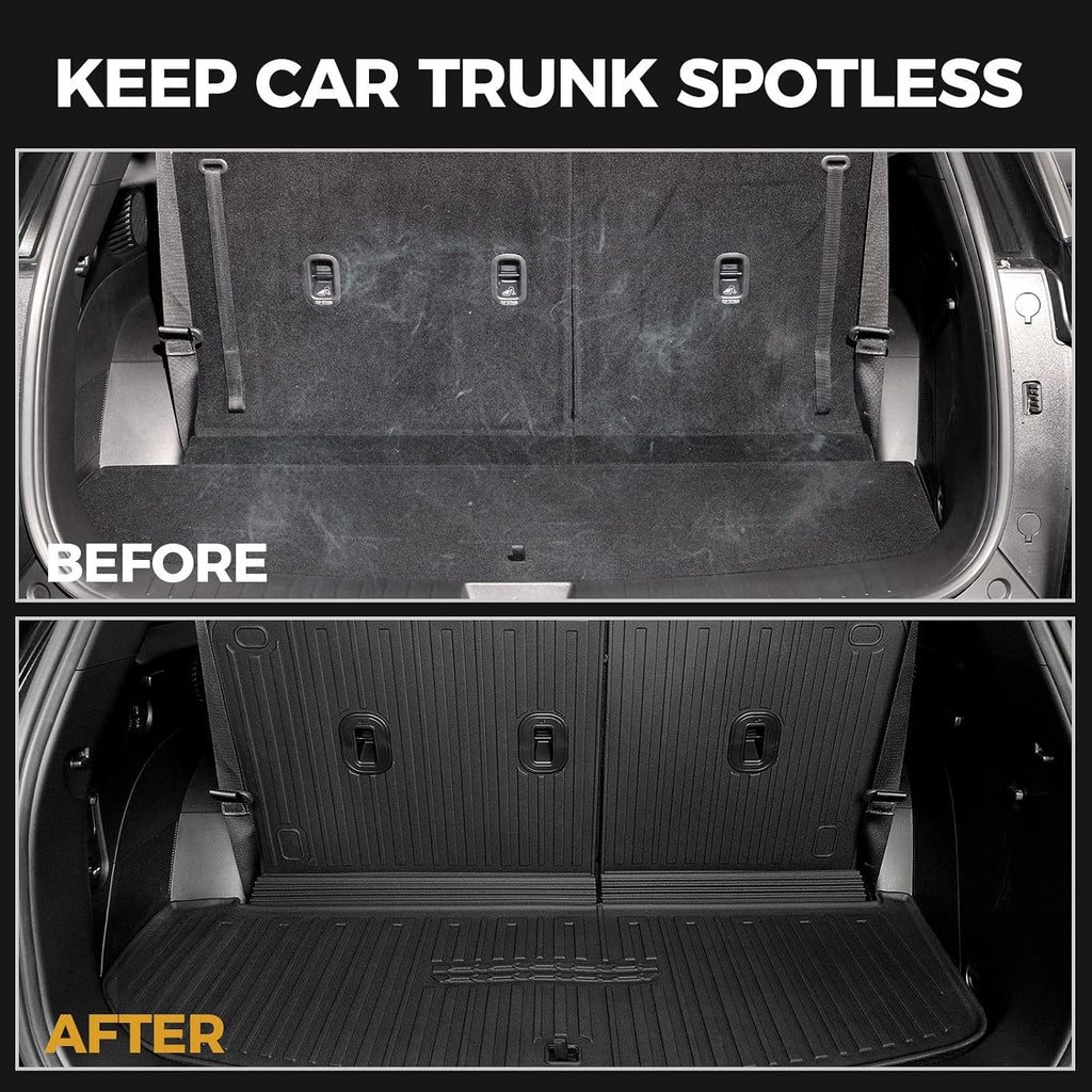 Floor Mats for Hyundai Palisade Gasoline 2026, All Weather Floor Mats Trunk Cargo Liner with Backrest Protectors Accessories, Full Coverage Set (Fit 7/8 Seats)