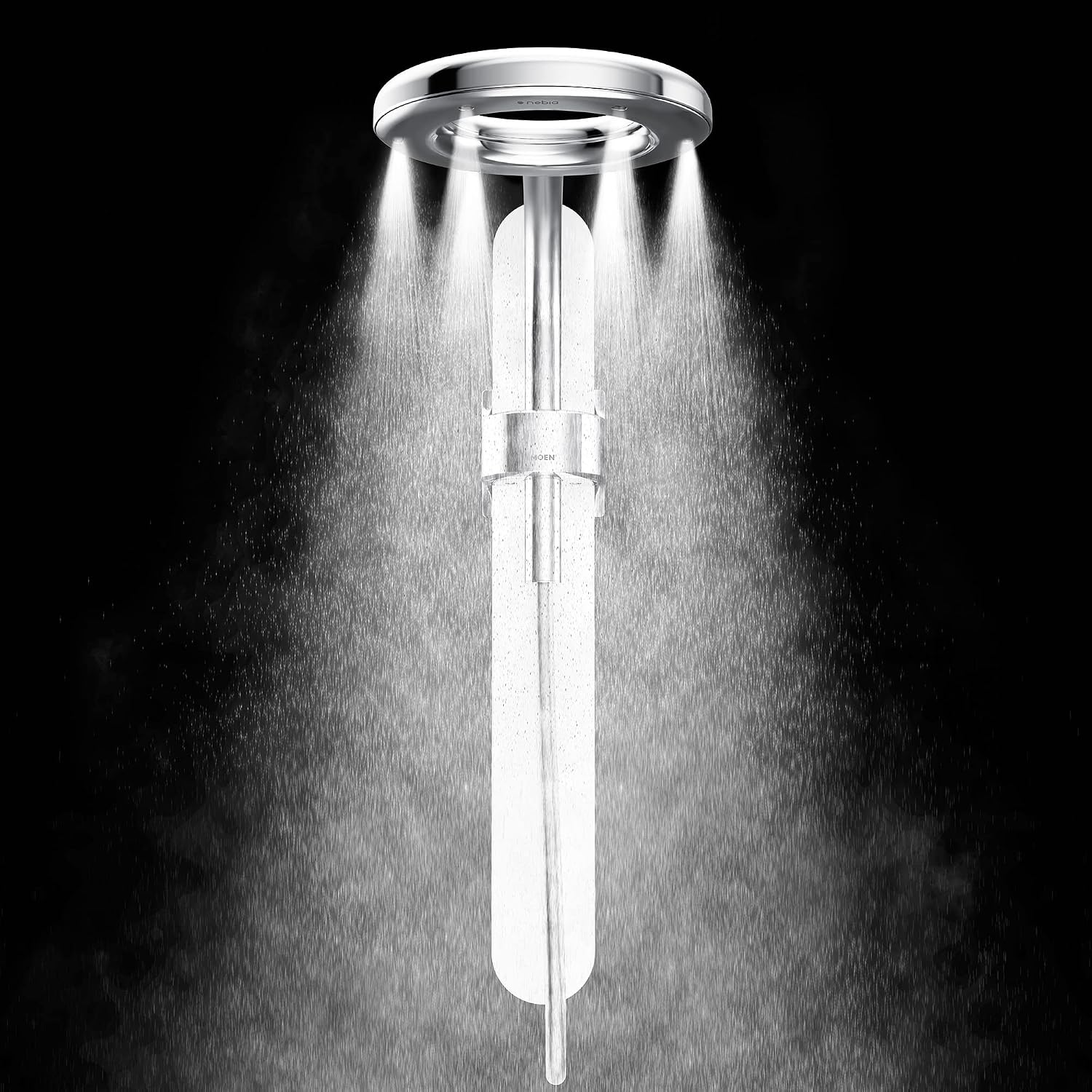 Moen N207R0BL Spa Shower Rainshower, Matte Black