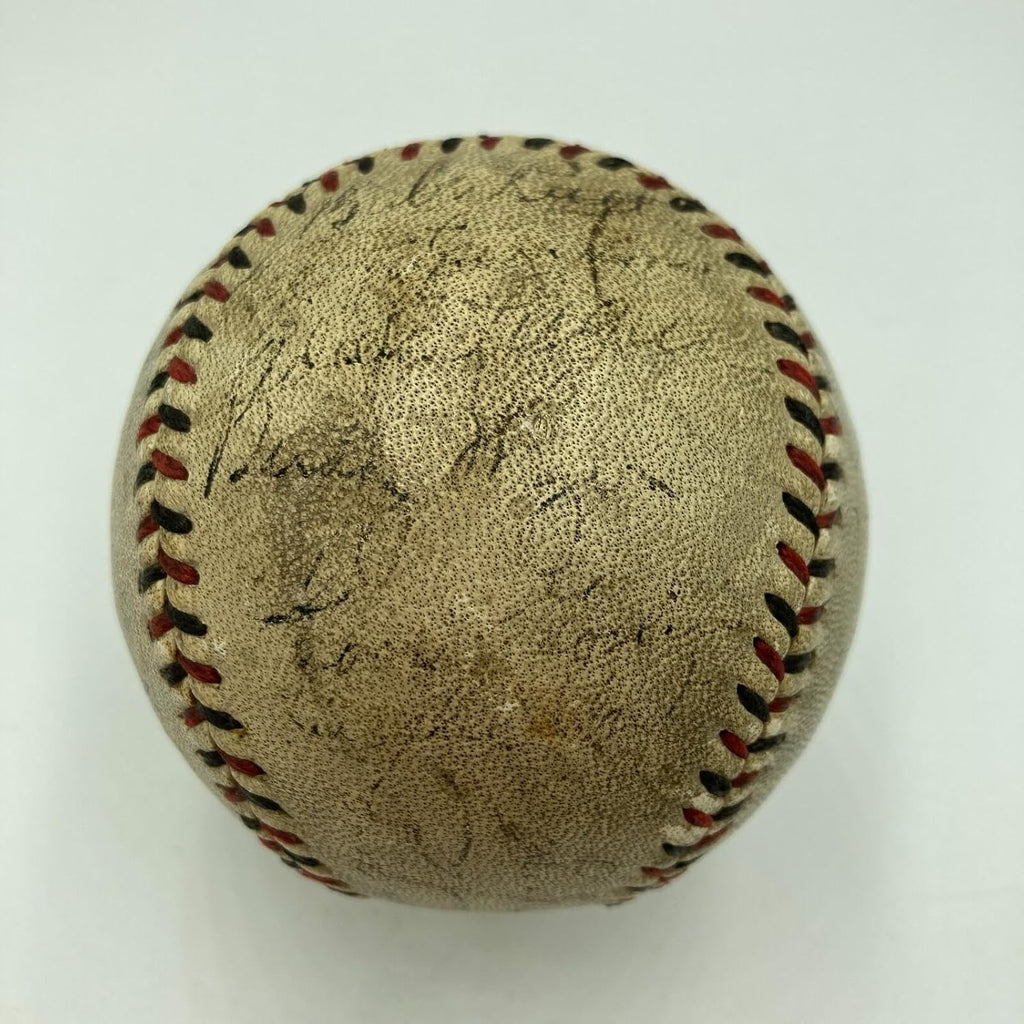 Babe Ruth & Honus Wagner 1933 World Series Signed Game Used Baseball JSA COA - MLB Autographed Game Used Baseballs