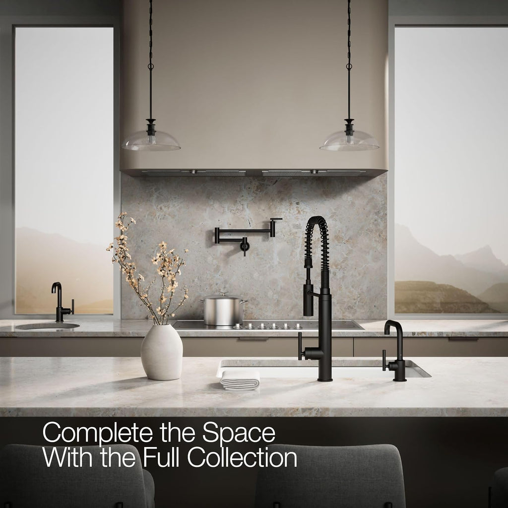 Kohler K-24077-BL Purist Beverage Faucet, Matte Black