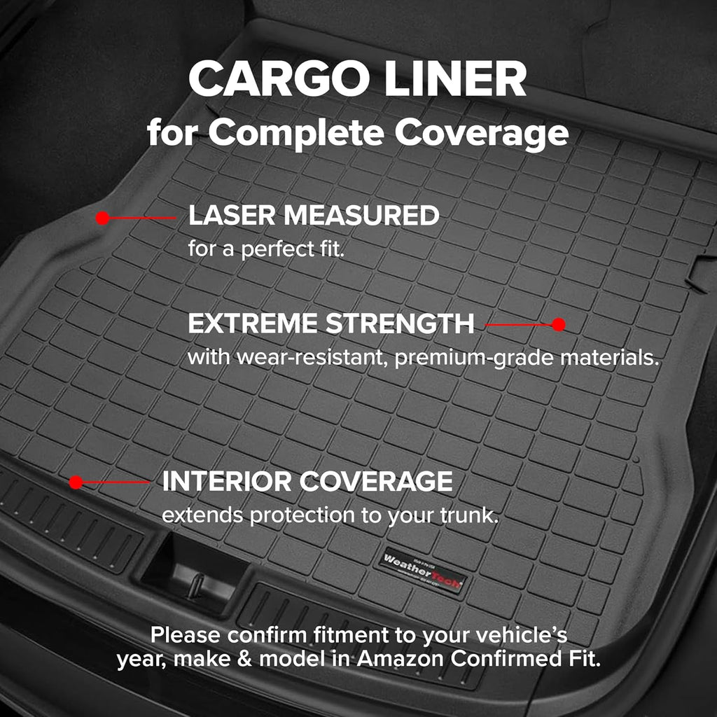 WeatherTech Cargo Trunk Liner for Genesis Electrified GV70, GV70 Behind 2nd Row (401481), Black