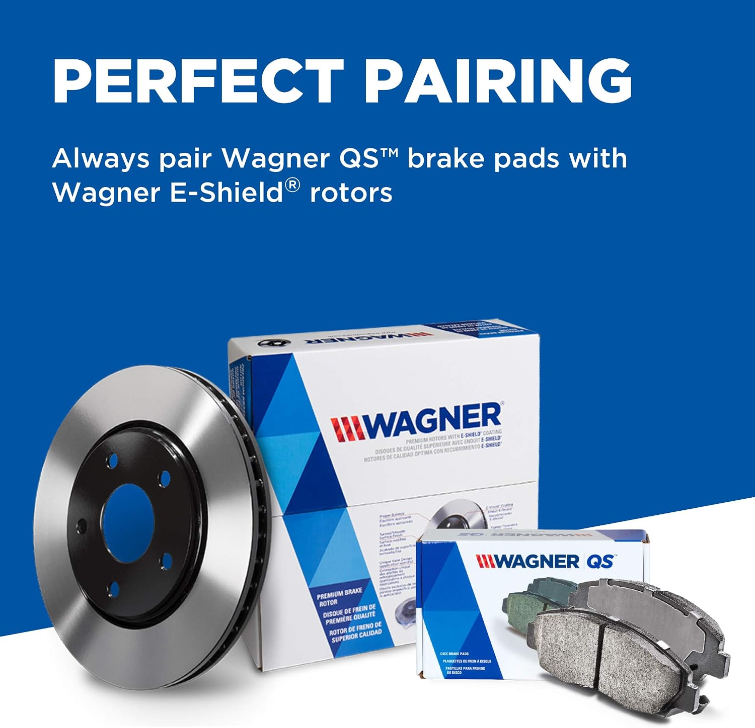 Wagner QS ZD914VK Brake Pad & Rotor Kit with Hardware, Front, Fits 2007 Honda Accord and other vehicles