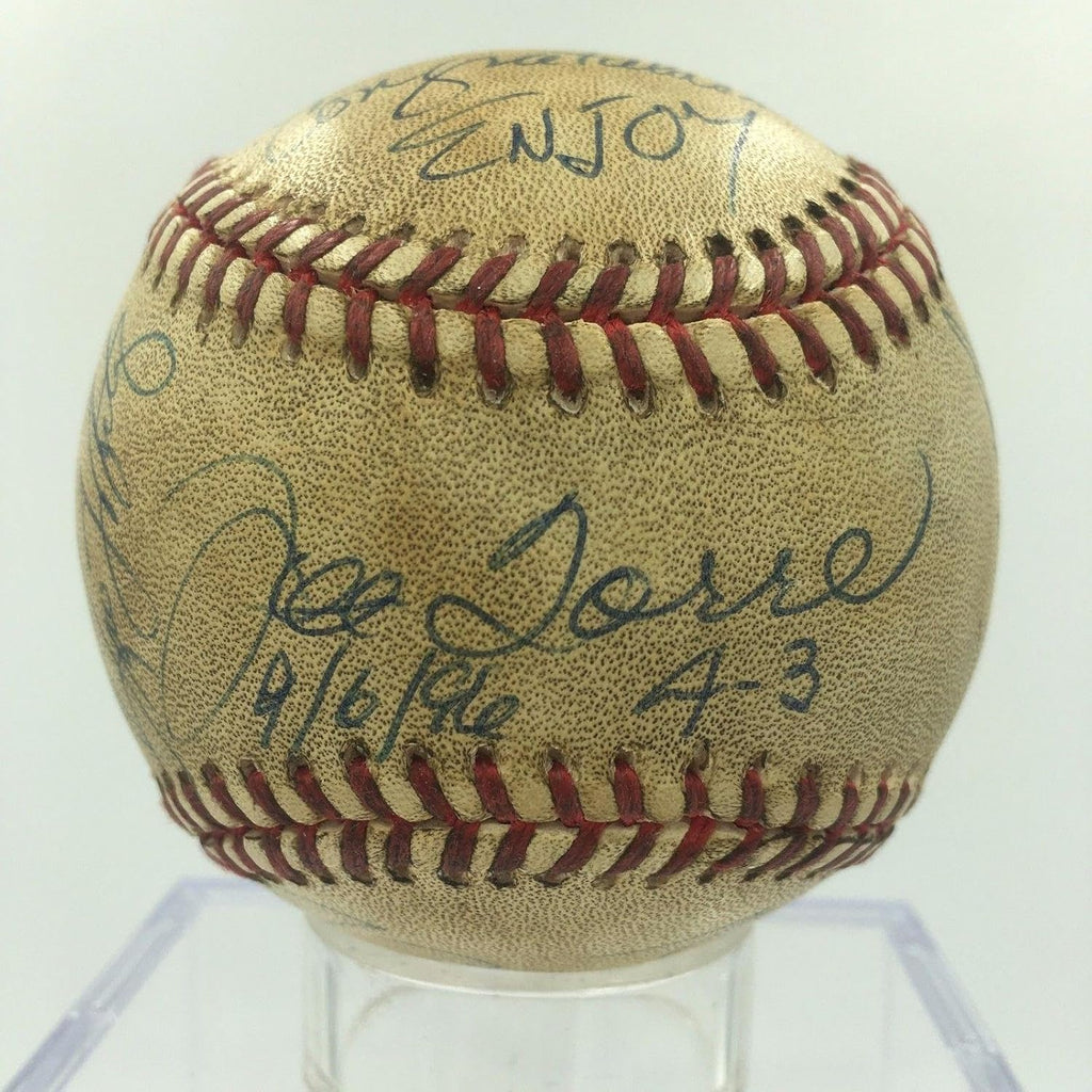 1996 NY Yankees Team Signed Game Used Baseball Derek Jeter Mariano Rivera JSA - MLB Autographed Game Used Baseballs