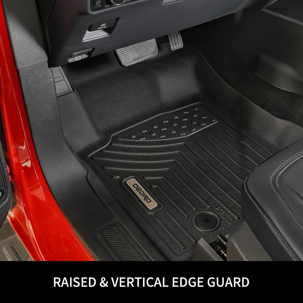 OEDRO Floor Mats Fit for 2020-2024 Hyundai Sonata / 2021-2025 Kia K5 (Only FWD Models), All Weather Custom Fit Car Floor Liners Includes Front & Rear Floor Liner Set, Black