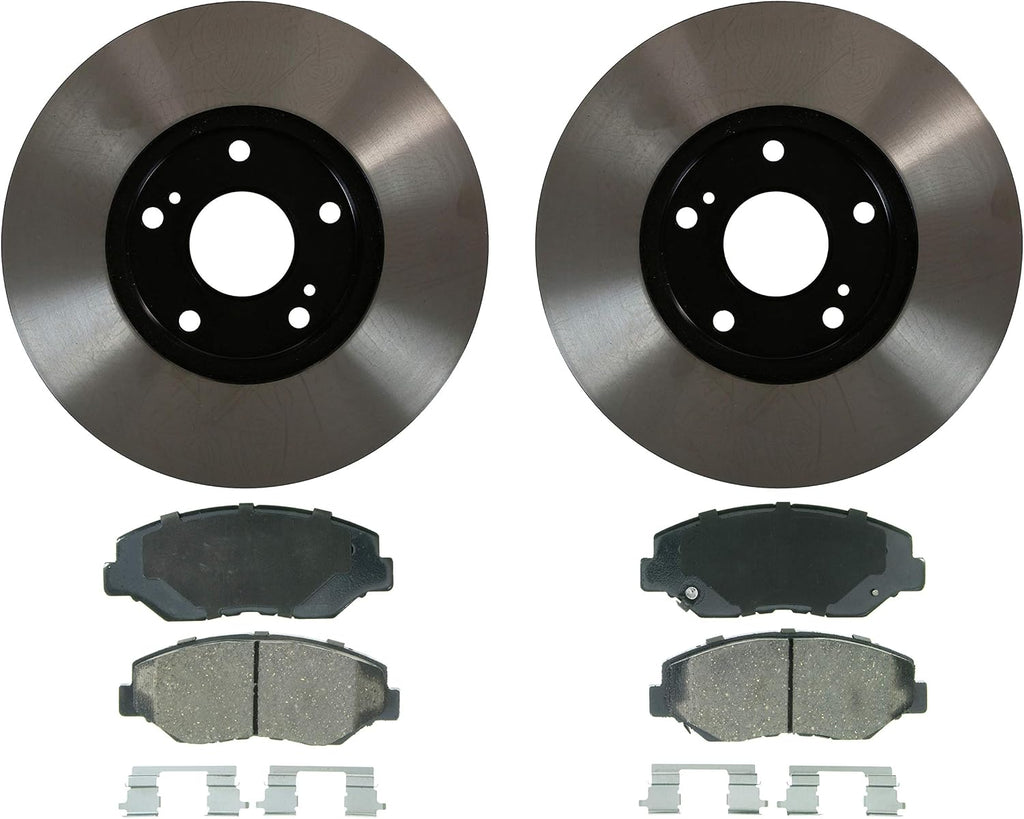 Wagner QS ZD914VK Brake Pad & Rotor Kit with Hardware, Front, Fits 2007 Honda Accord and other vehicles