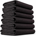US Cargo Control Moving Blankets Heavy Duty 72'x80' 6-Pack (65 lbs/doz), Padded Furniture Blankets for Moving, Shipping, and Storage, Durable Quilted Furniture Pads, Tough Black Polyester
