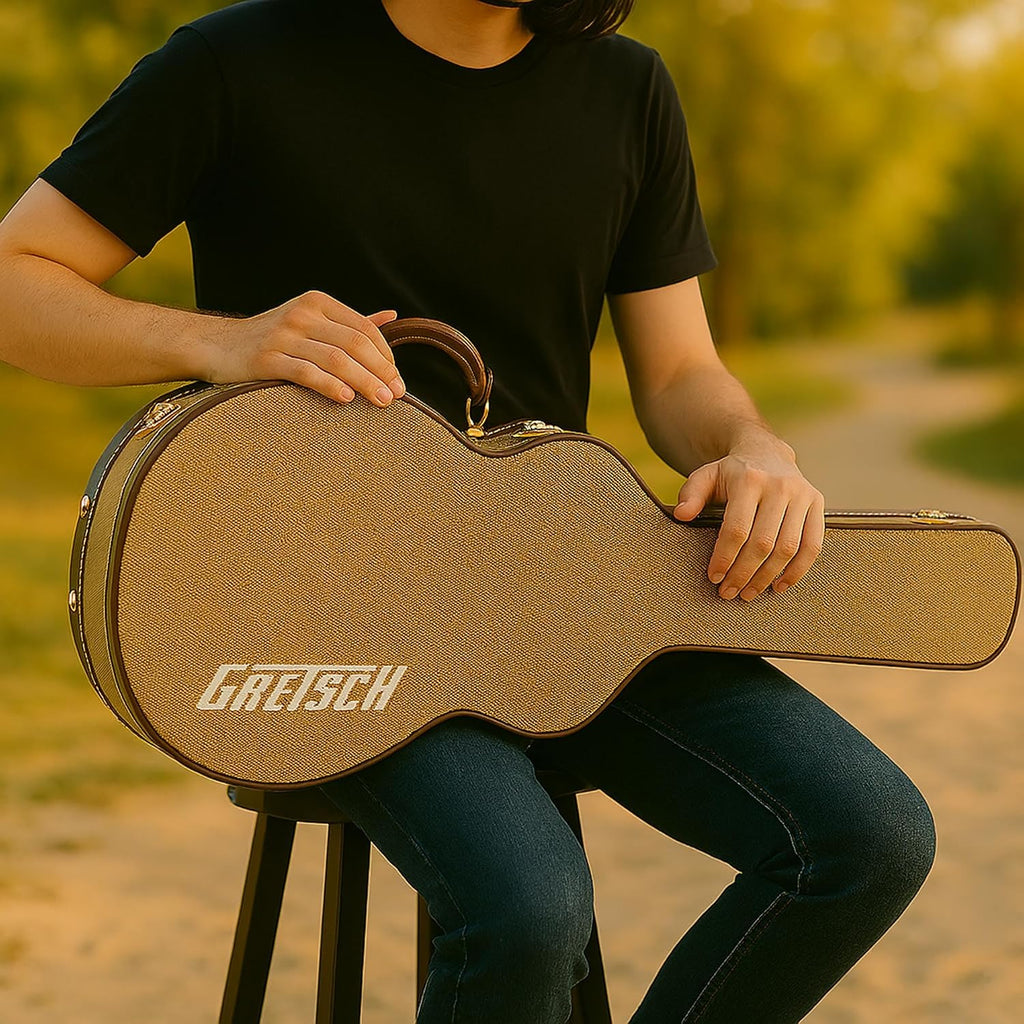 Gretsch G2420T Streamliner Hollow Body Electric Guitar Case - Tweed Bundle with Strap, Cable, and Picks