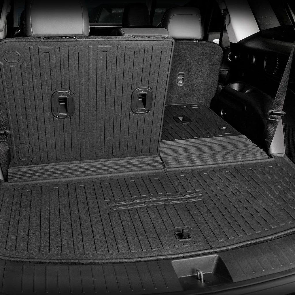 Floor Mats for Hyundai Palisade Gasoline 2026, All Weather Floor Mats Trunk Cargo Liner with Backrest Protectors Accessories, Full Coverage Set (Fit 7/8 Seats)