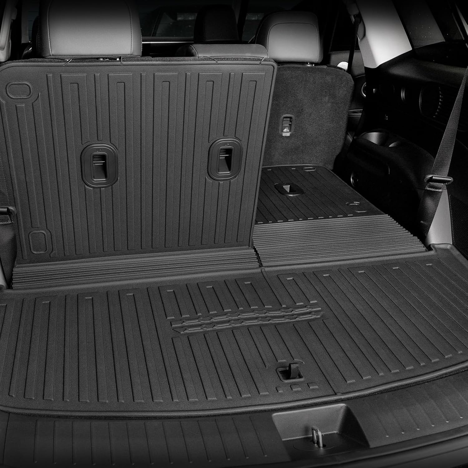 Floor Mats for Hyundai Palisade Gasoline 2026, All Weather Floor Mats Trunk Cargo Liner with Backrest Protectors Accessories, Full Coverage Set (Fit 7/8 Seats)