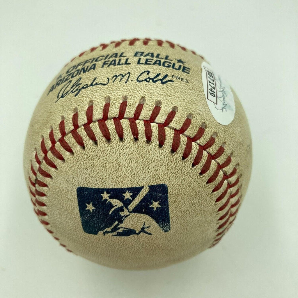 Historic Bryce Harper MLB Debut 10-20-2010 Signed Game Used Baseball JSA COA - MLB Autographed Game Used Baseballs