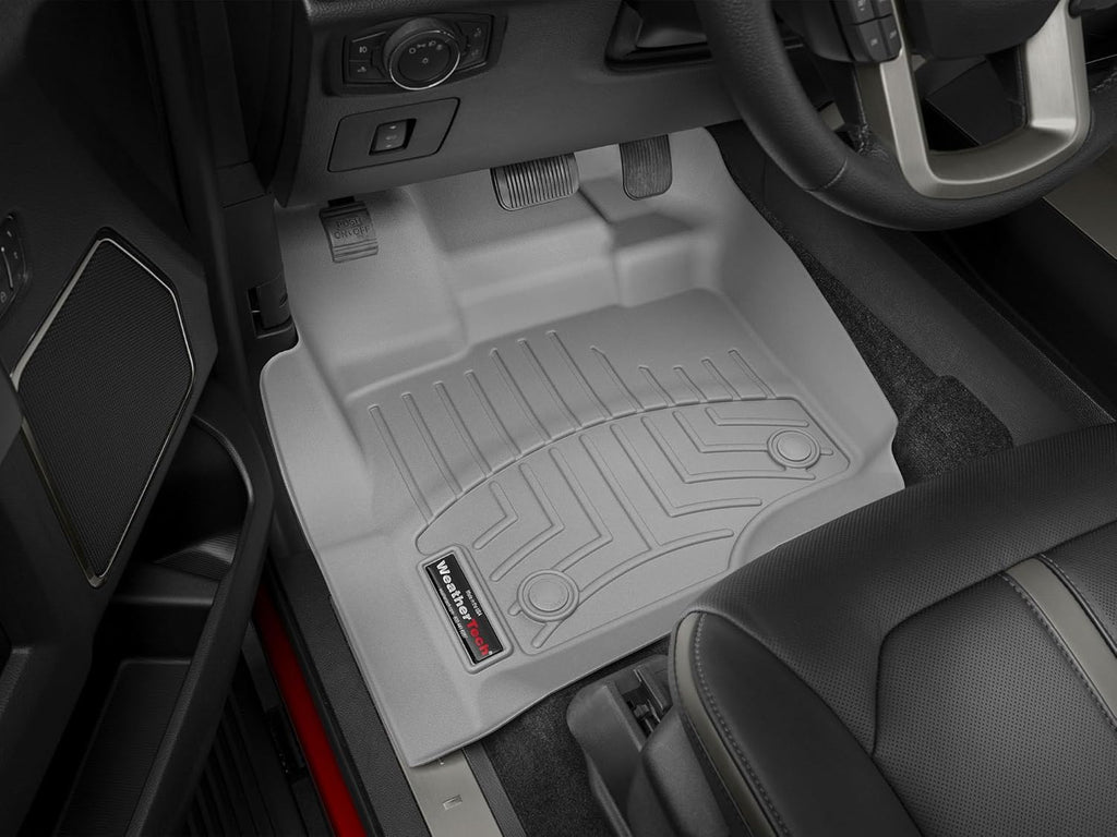 WeatherTech Custom Fit FloorLiners for Chevrolet Silverado 2500HD/3500HD, Silverado 2500HD/3500HD, Silverado 2500HD/3500HD - 1st Row (4614361), Grey