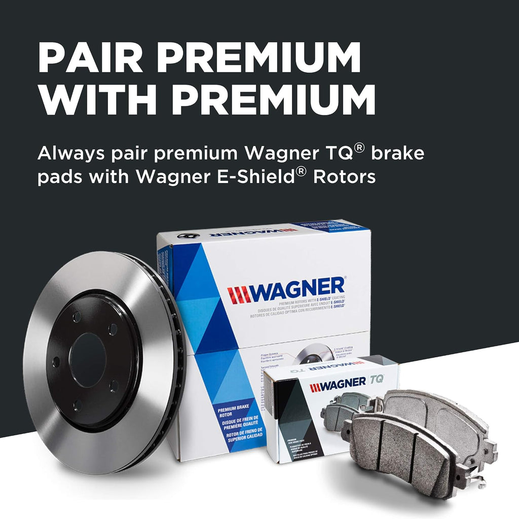 Wagner TQ QC914VK Brake Pad & Rotor Kit with Hardware, Front, Fits 2007 Honda Accord and other vehicles