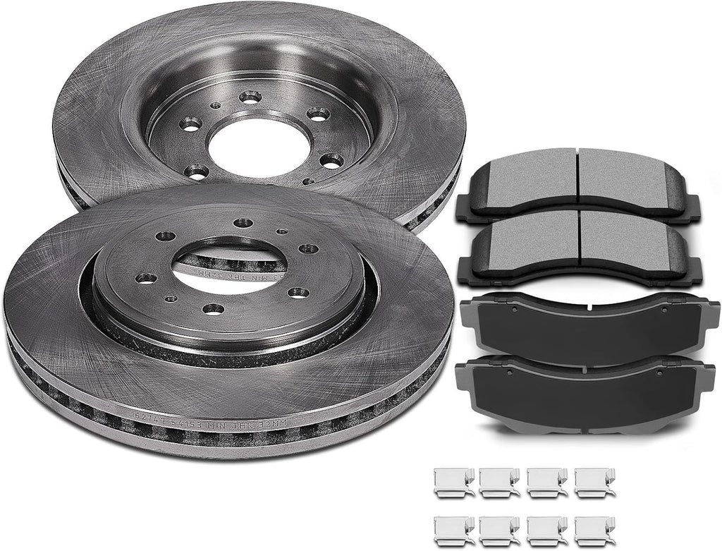 SCITOO Front 13.78' Brake Pads and Rotors Kits Fit For Ford For F-150 2010-2020,For Ford For Expedition 2010-2021,For Lincoln Navigator 2010-2021