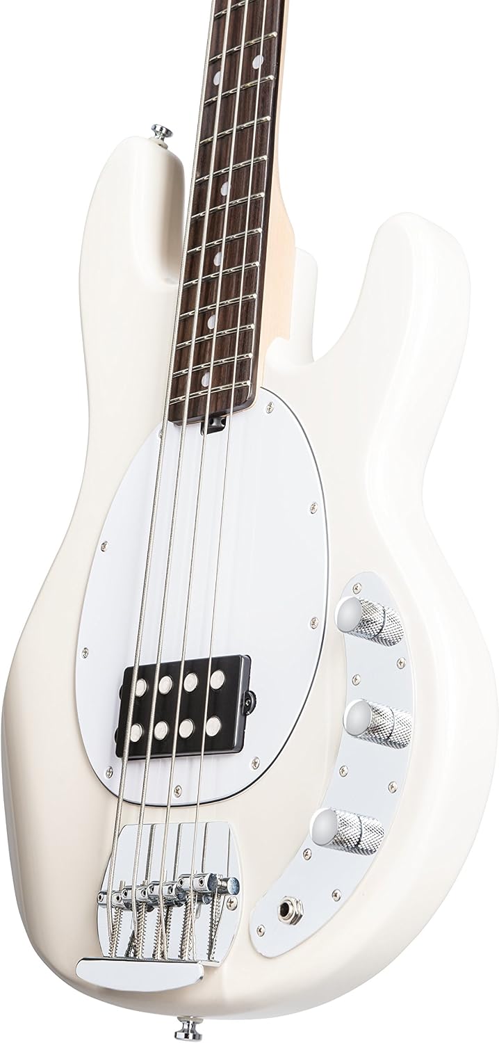Sterling by Music Man StingRay Ray4 Bass Guitar in Vintage Cream