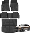 YITAMOTOR Floor Mats & Cargo Mats for Jeep Grand Cherokee 2022-2026 (Include 4xe NOT for L or WK), All Weather Custom Fit TPE Rubber Mat, Rugged Cherokee Accessories, Anti-Slip Floor Liners Set, Black