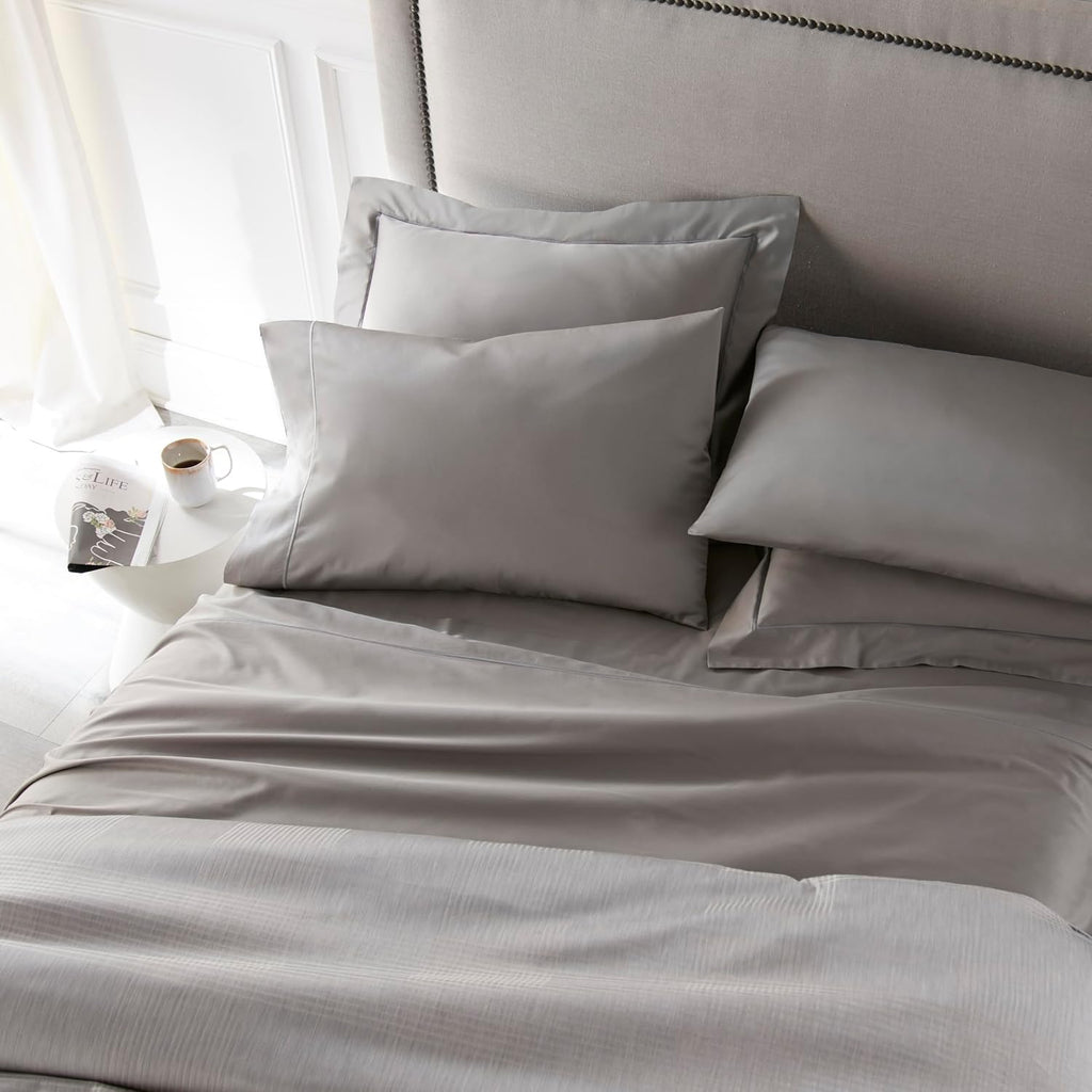 Peacock Alley Soprano Sateen Pillow Cases - Ivory, King