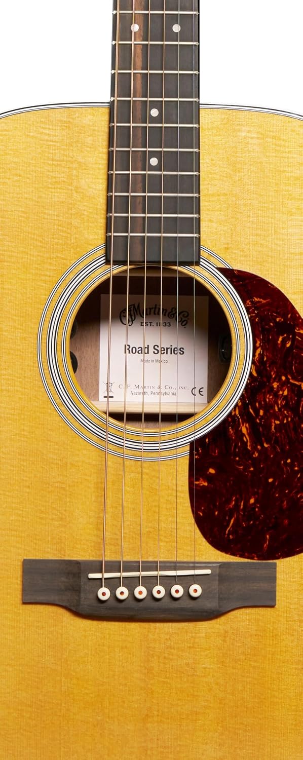 Martin 000-13E Retro Walnut Road Series Acoustic-Electric Guitar – Spruce Top & Walnut | Gloss Finish | E1 Electronics with Built-In Tuner | Softshell Case Included (Right)