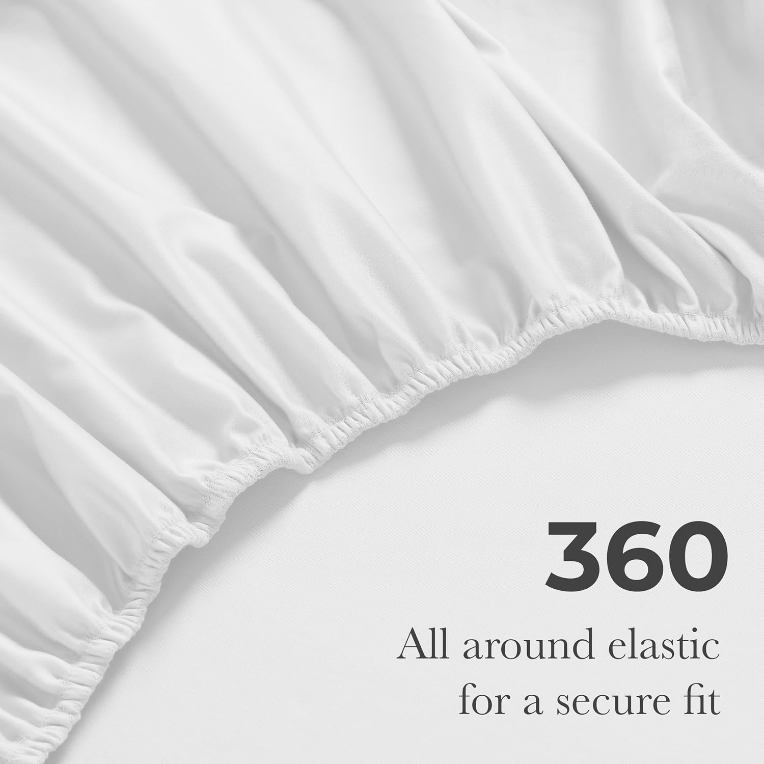 Superior Egyptian Cotton 3 Piece Sheet Set, 650 Thread Count, Eco-Friendly, Sustainable Sheets, Ultra-Soft Basics, Solid, Deep Pocket Fitted Sheet, Flat Sheet, Pillowcase, Twin XL, White