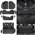 Floor Mats for 2016-2022 Honda Pilot 8 Passengers (No Elite Models), Cargo Mat with Backrest Mat All Weather Protection TPE Car Liner for Honda Pilot Door Sill Guards Accessories