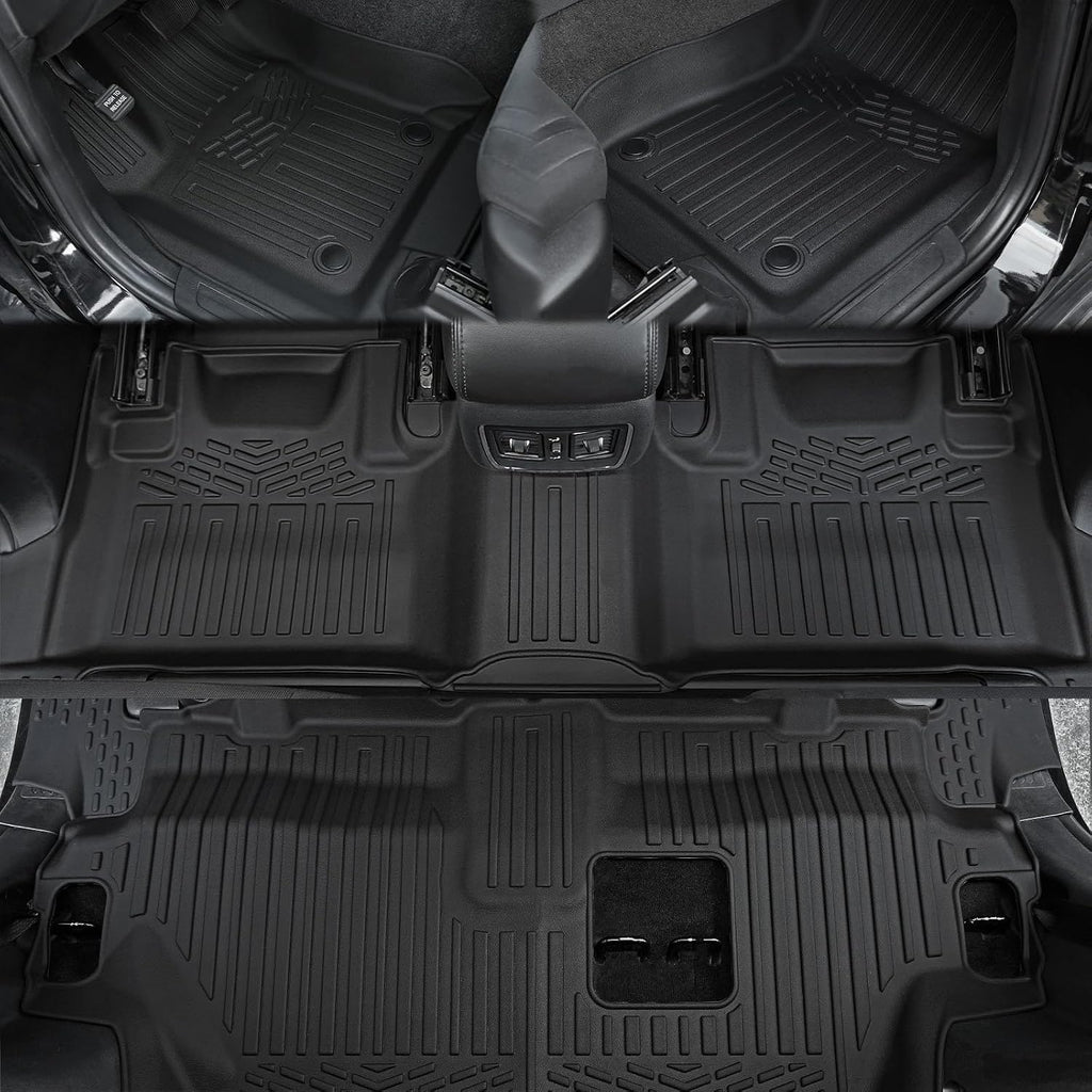 Floor Mats for 2016-2025 2026 Dodge Durango 7-seat, All Weather TPE Cargo Liner Cargo Mat and 3rd Row Backrest Mats for Durango Accessories