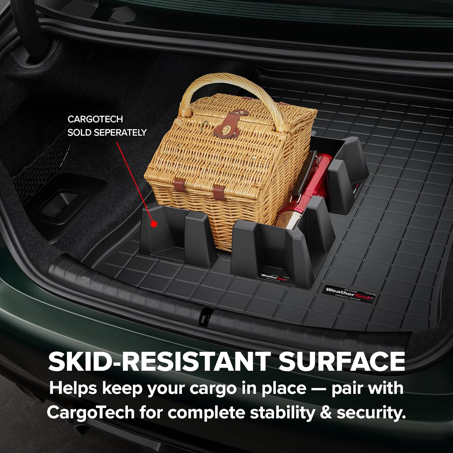 WeatherTech Cargo Trunk Liner for Lincoln Aviator, Behind 3rd Row (431309), Cocoa