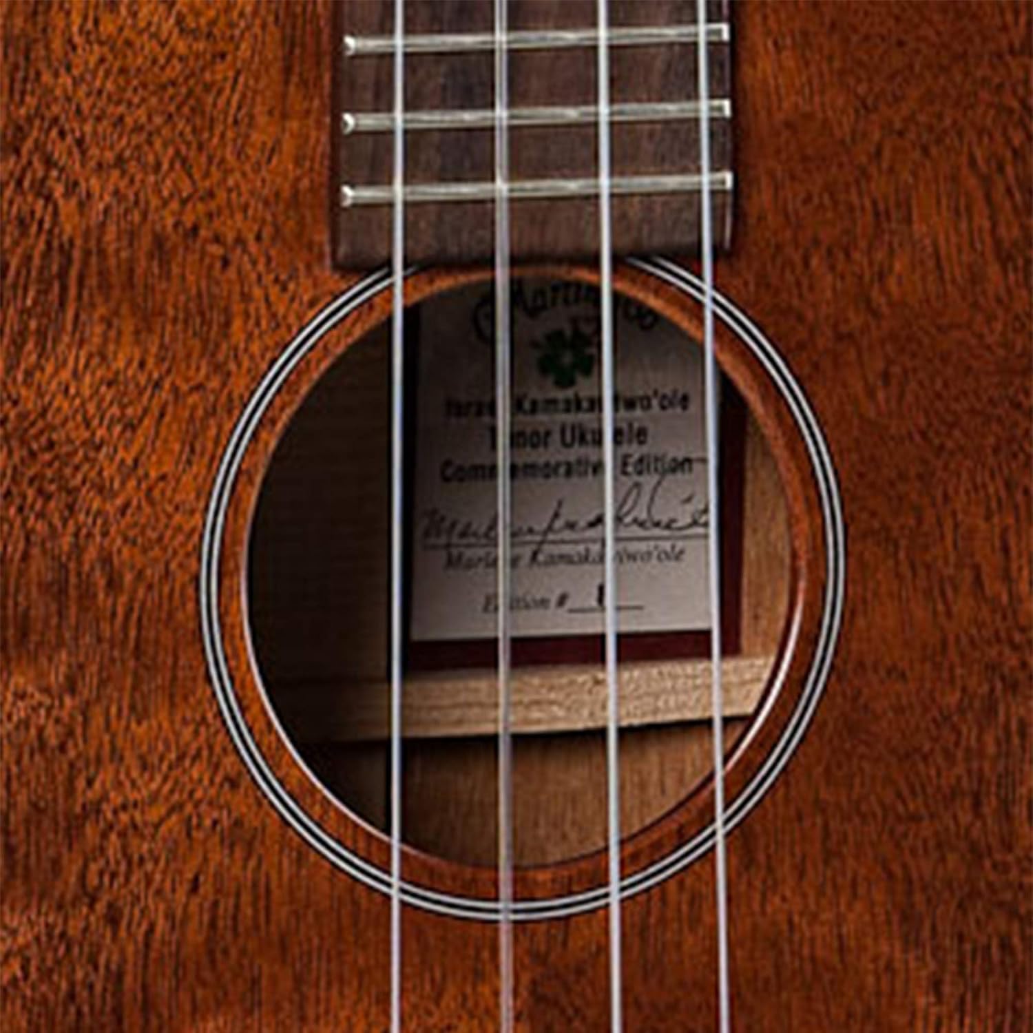 Martin Guitar 1T IZ Acoustic Ukulele with Hard Case, Genuine Mahogany Construction, Satin Finish, Tenor Ukulele Neck Shape with Standard Taper