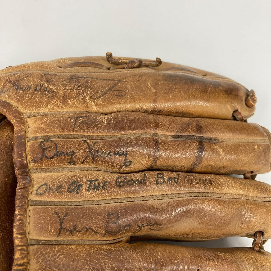 Ken Boyer 1964 MVP Season Signed Game Used Baseball Glove Cardinals PSA DNA COA - Autographed MLB Gloves