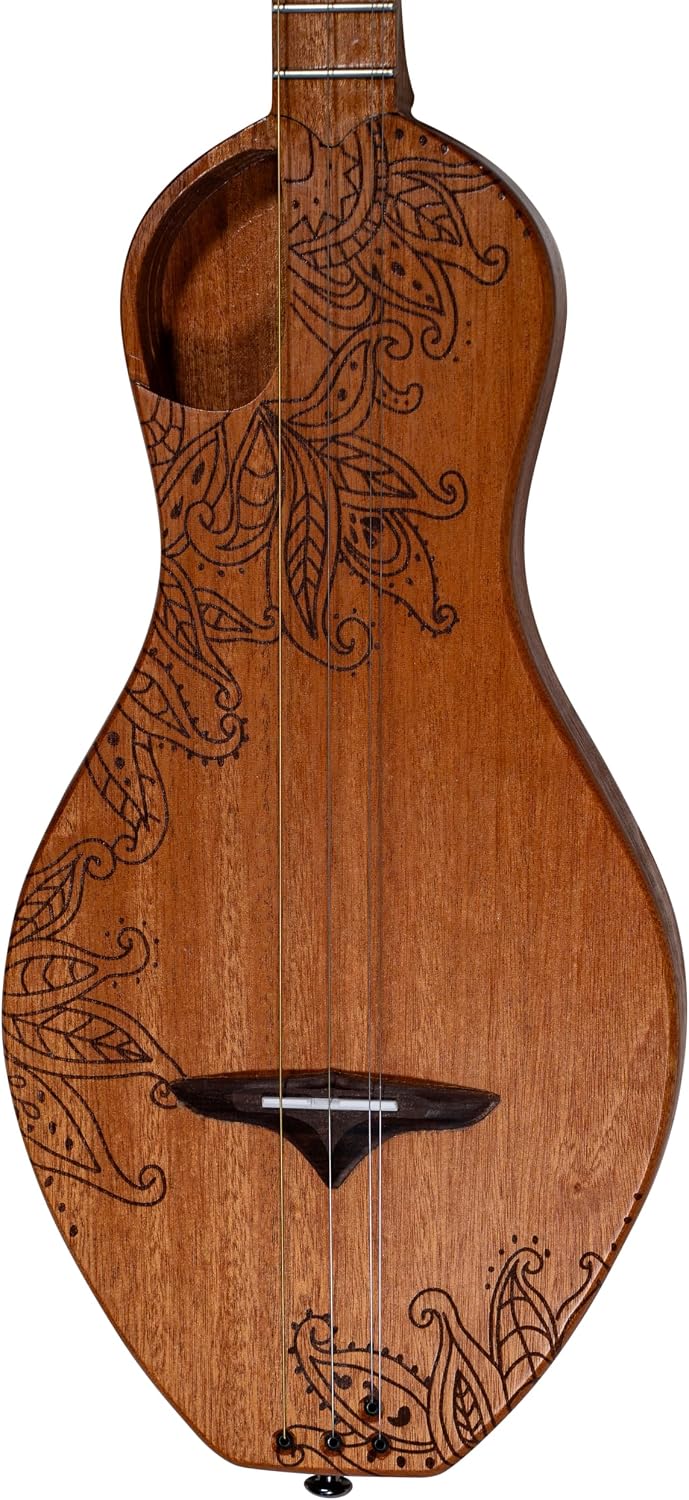 Boondocker D2 Sapele Dulcimer Acoustic 4-String w/Henna Top