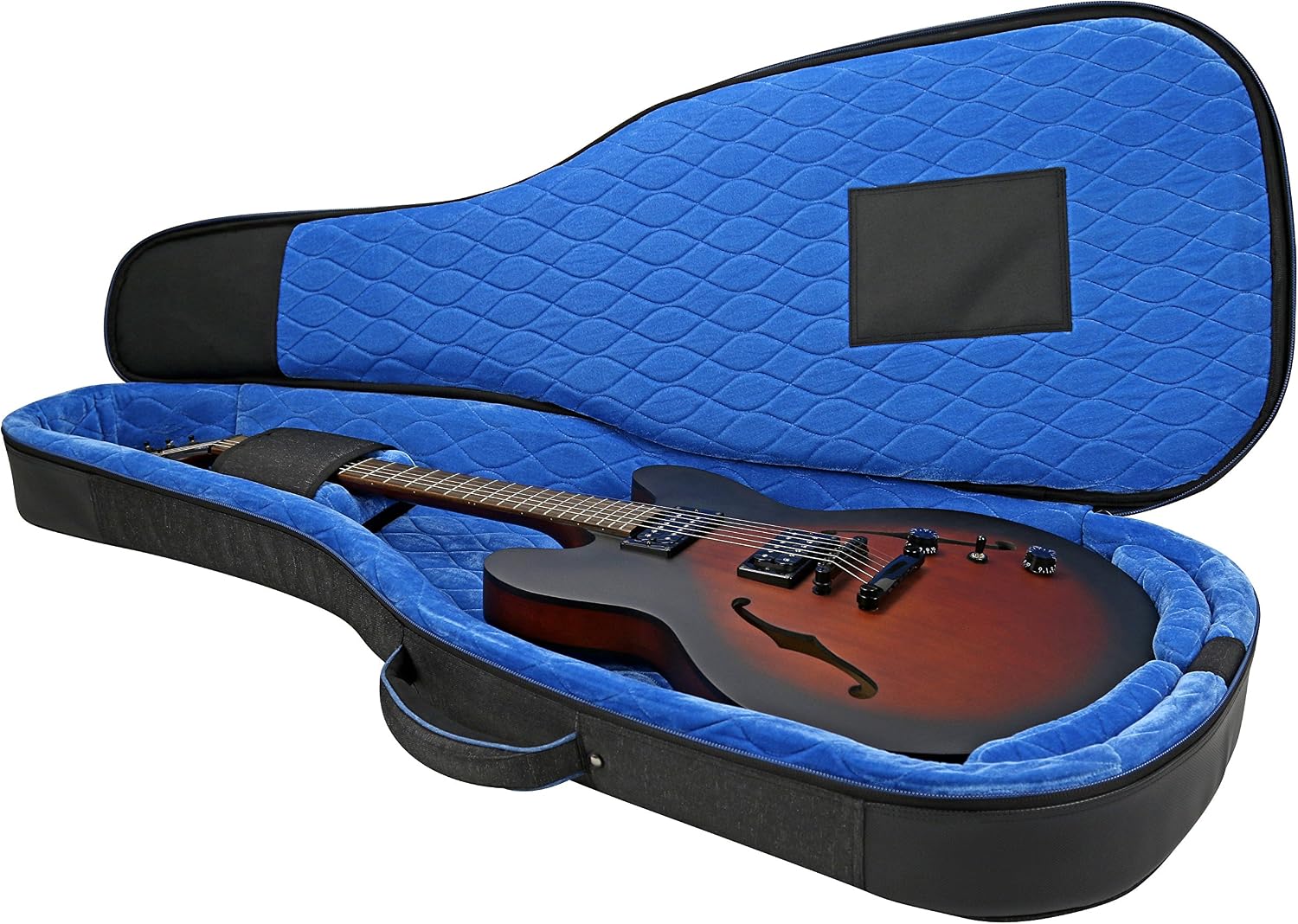 Reunion Blues RBCSH RB Continental Voyager Semi/Hollow Body Electric Guitar Case,Black