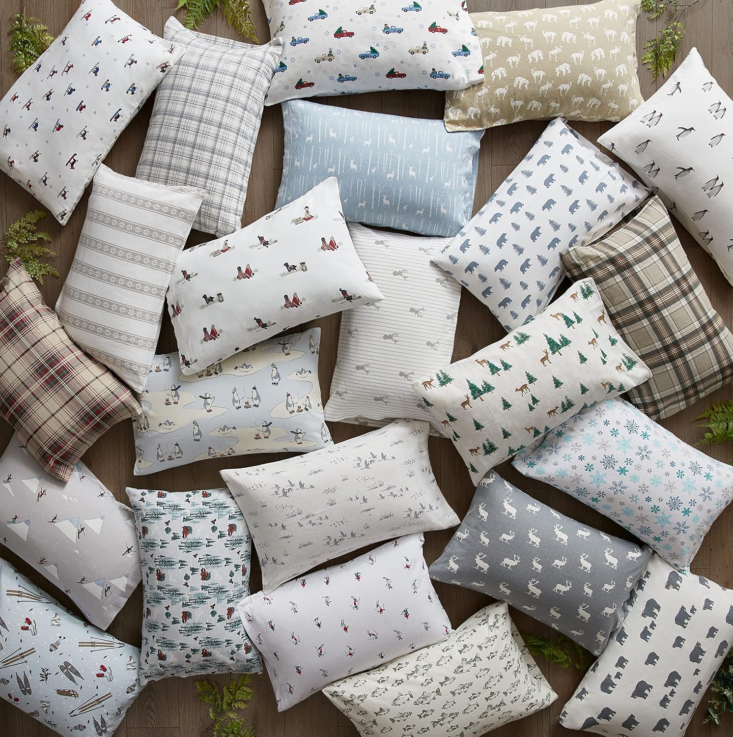 Eddie Bauer - Twin Sheets, Cotton Flannel Bedding Set, Brushed for Extra Softness, Cozy Home Decor (Buckhead Ridge, Twin)