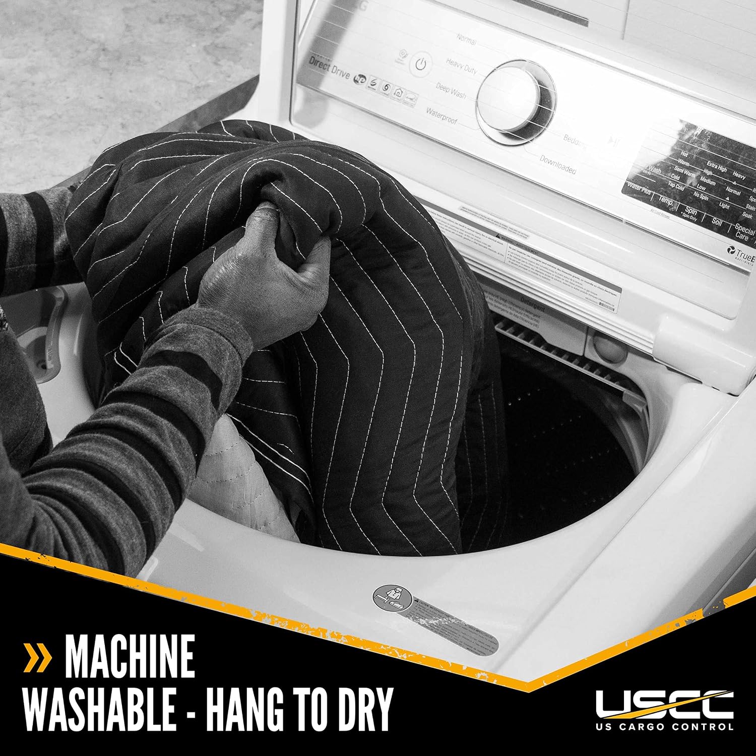 US Cargo Control Washer and Dryer Covers 30' x 46' (2-Pack), Quilted Washer Dryer Covers for Moving and Storage, Cotton/Polyester Furniture Pads for Moving and Storage, Can Use on Oven Ranges