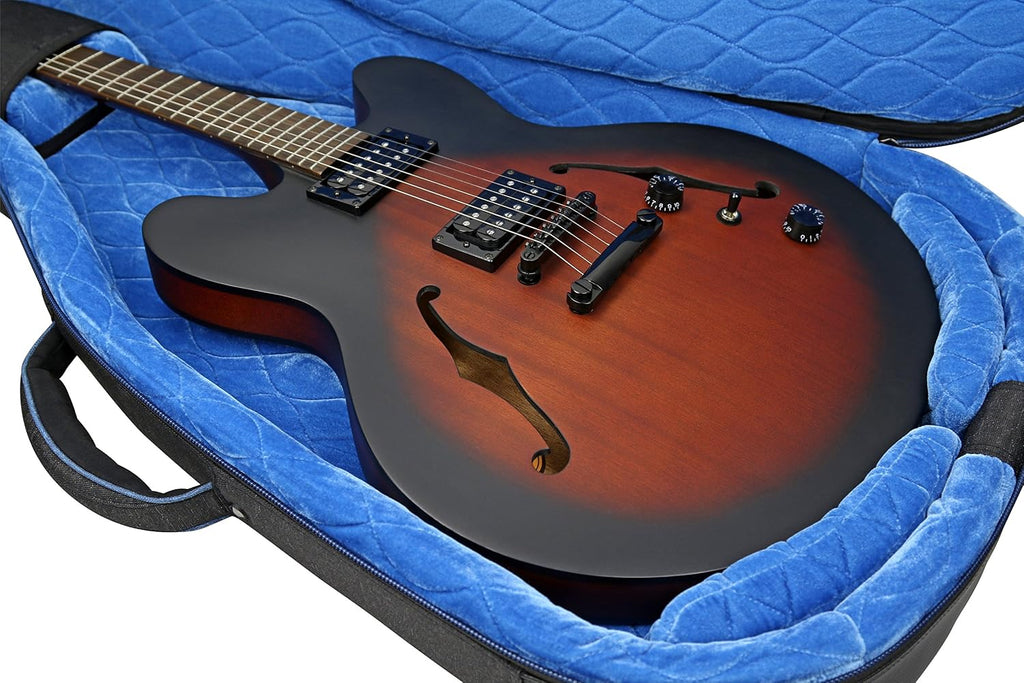 Reunion Blues RBCSH RB Continental Voyager Semi/Hollow Body Electric Guitar Case,Black