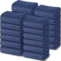 24 Moving Packing Blankets 80 x 72 Inches (35 lb/dz) Heavy Duty Moving Pads for Protecting Furniture Professional Quilted Shipping Furniture Pads (Dark Blue 24PCS)