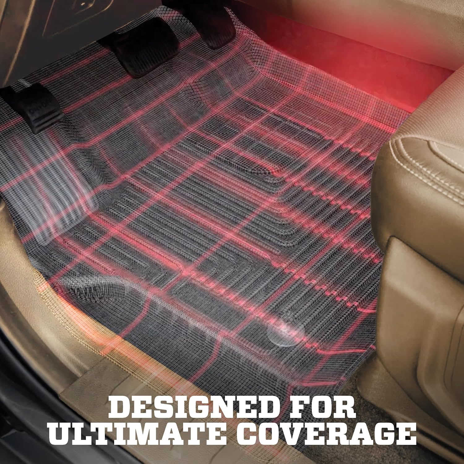 Husky Liners Weatherbeater Floor Mats | Fits 2014-2019 Toyota Highlander (Excludes Hybrid) | 3rd Row, 1-pc Black - 19601