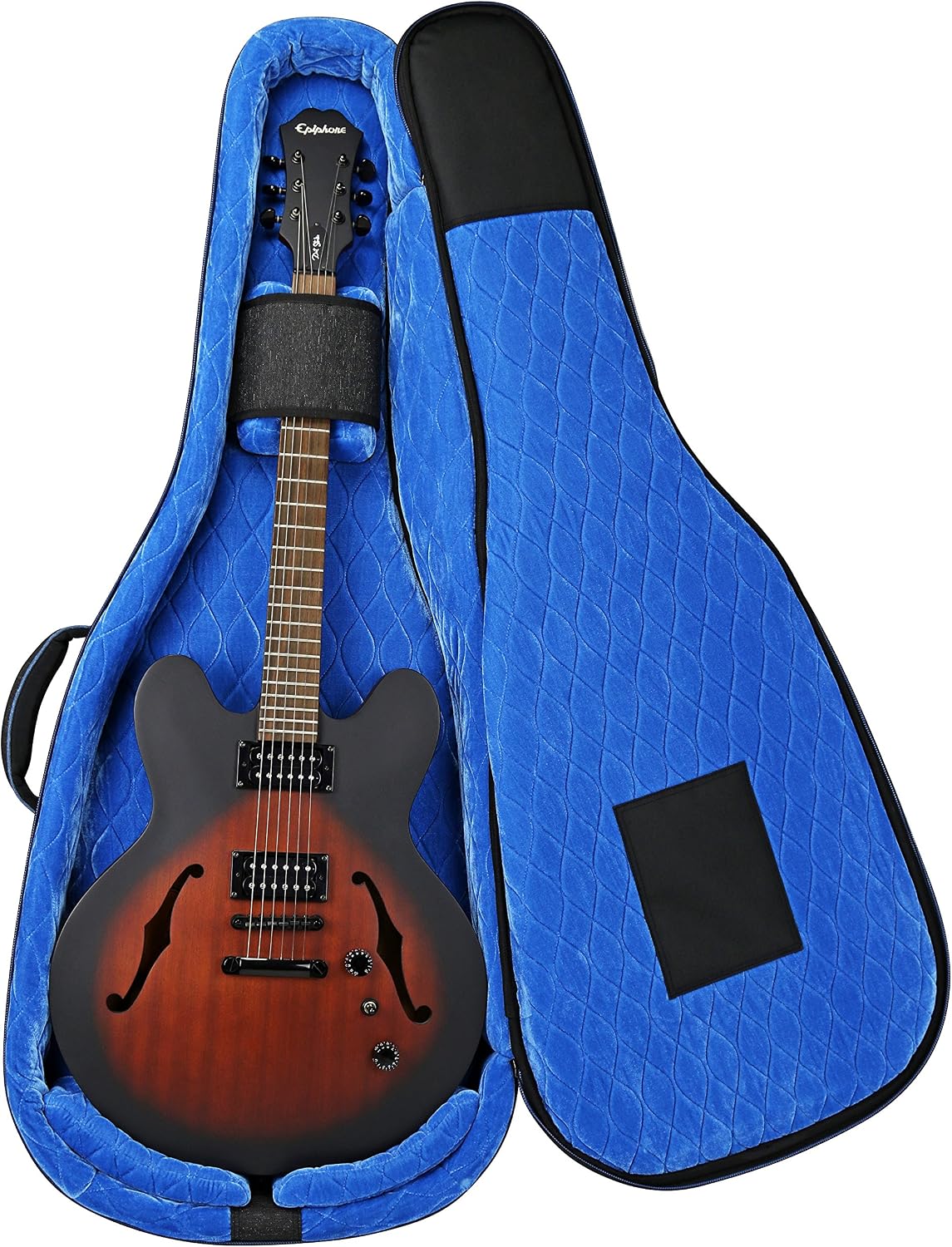 Reunion Blues RBCSH RB Continental Voyager Semi/Hollow Body Electric Guitar Case,Black