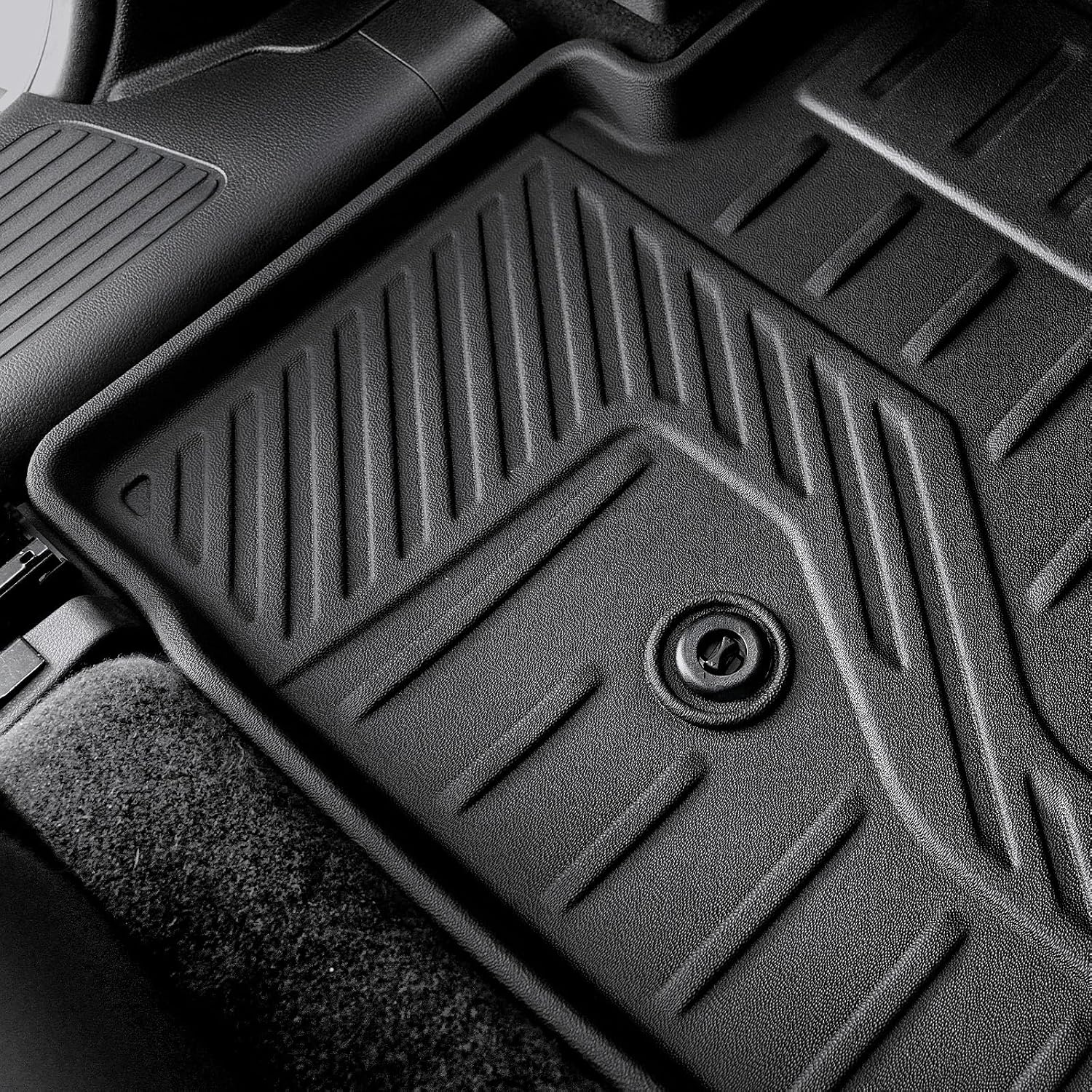 Floor Mats for Honda Pilot 2023-2025 2026, Cargo Mat with Backrest Mat All Weather TPE Cargo Liner Replacement Protection for Honda Pilot Accessories Door Sill Guards