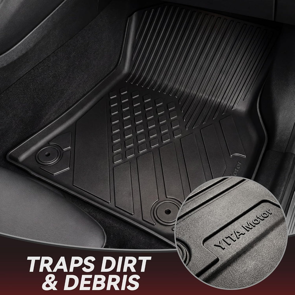 YITAMOTOR Floor Mats & Cargo Liner for 2025 2026 BMW X3 G45 (30 xDrive / M50 xDrive), All Weather TPE Floor Liner Custom Fit for BMW X3 Accessories, 1st, 2nd Row and Cargo Liners, Black