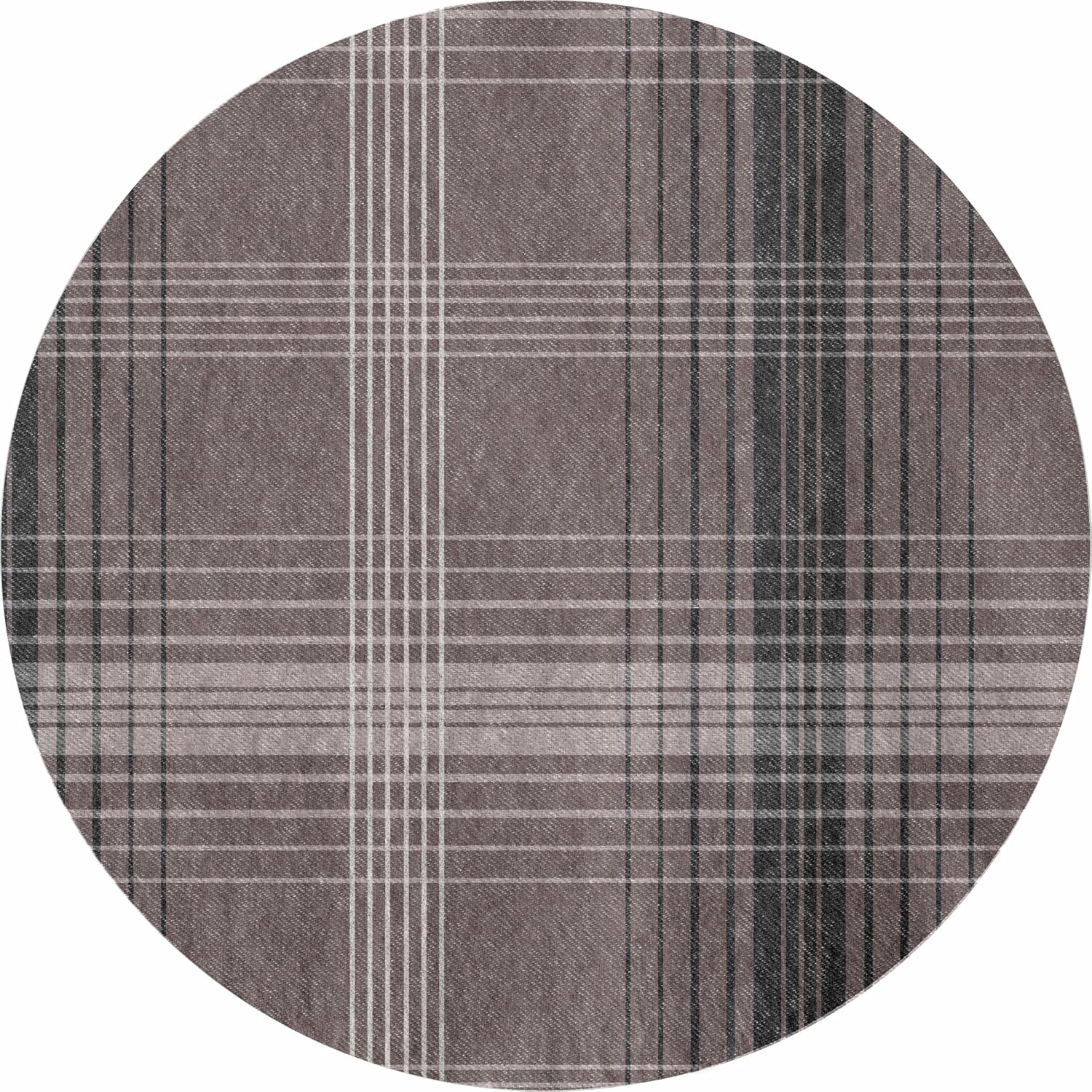 Dormisette Luxury German Flannel Sheets & Pillowcases Set, Warm Breathable Cotton Flannel Bedding with Deep Pockets, Brushed for Extra Softness, Oeko-Tex (Brown Plaid, King)