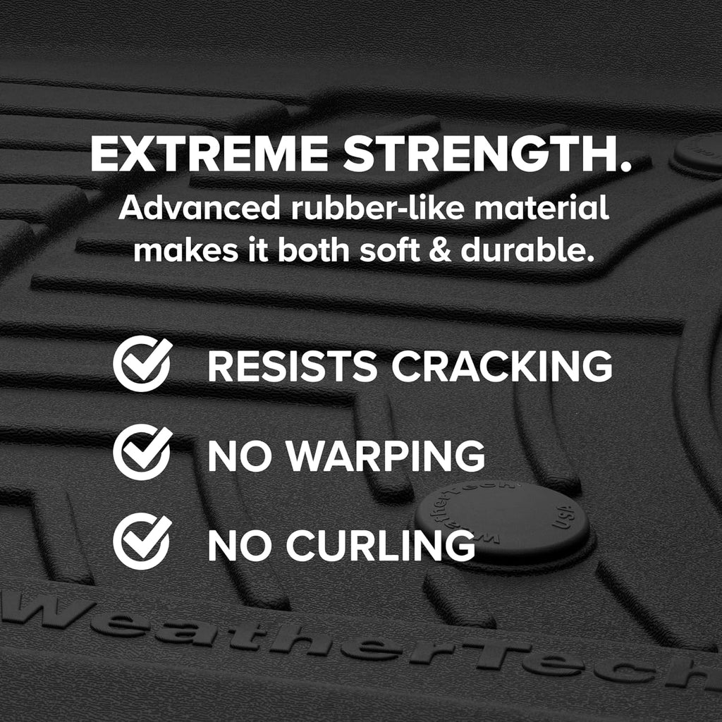 WeatherTech FloorLiner HP Custom Fit Floor Mats for Chevrolet Colorado, Canyon 1st & 2nd Row (471818-1-2IM), Cocoa
