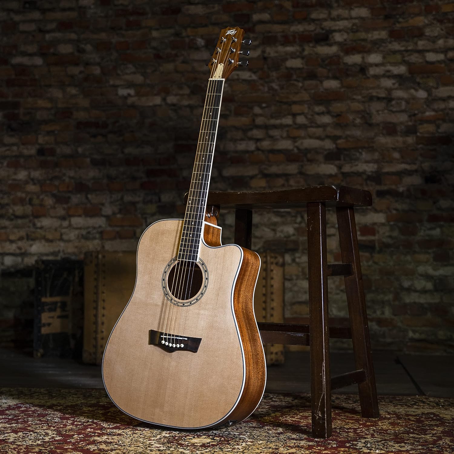 Peavey Delta Woods™ DW-2 CE™ Solid Top Cutaway Acoustic-Electric Guitar with Electronics