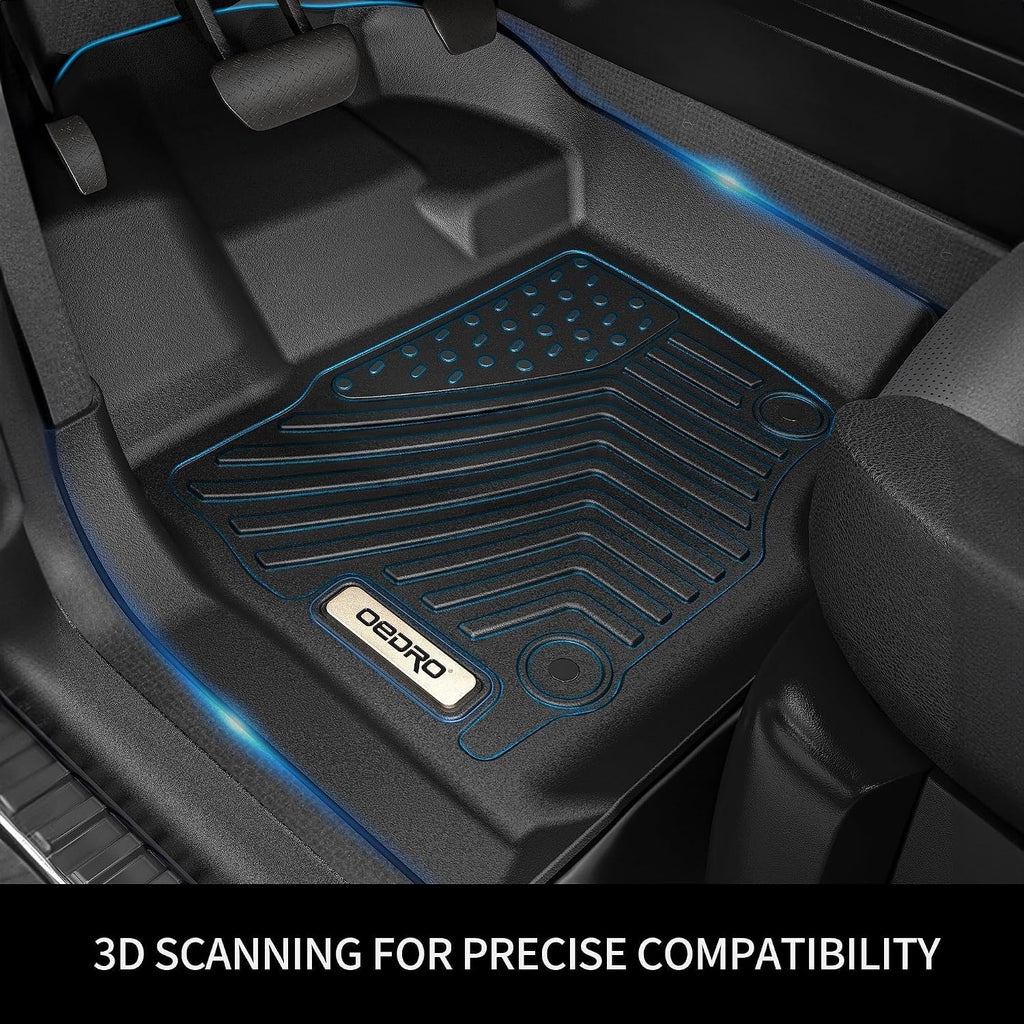 OEDRO Floor Mats Fit for 2020-2024 Hyundai Sonata / 2021-2025 Kia K5 (Only FWD Models), All Weather Custom Fit Car Floor Liners Includes Front & Rear Floor Liner Set, Black