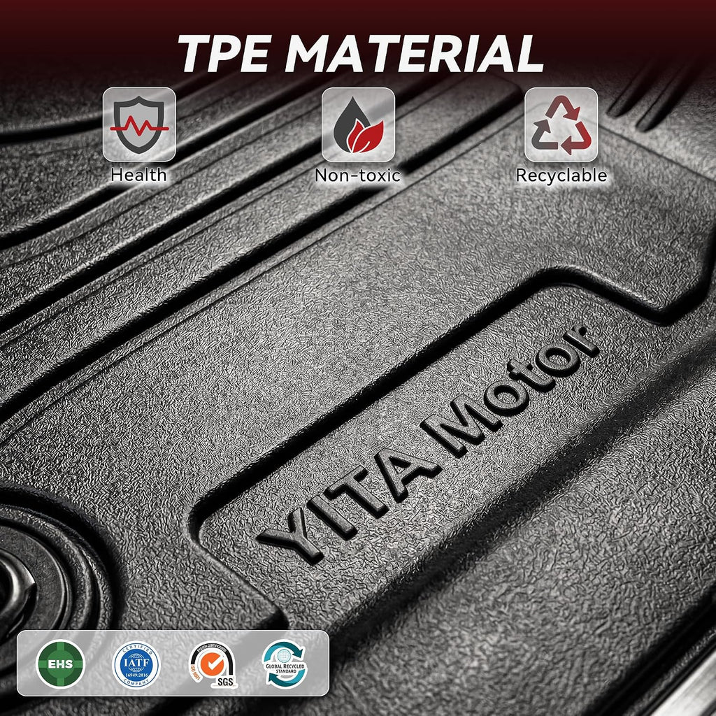 YITAMOTOR Floor Mats & Cargo Liner for 2025 2026 BMW X3 G45 (30 xDrive / M50 xDrive), All Weather TPE Floor Liner Custom Fit for BMW X3 Accessories, 1st, 2nd Row and Cargo Liners, Black