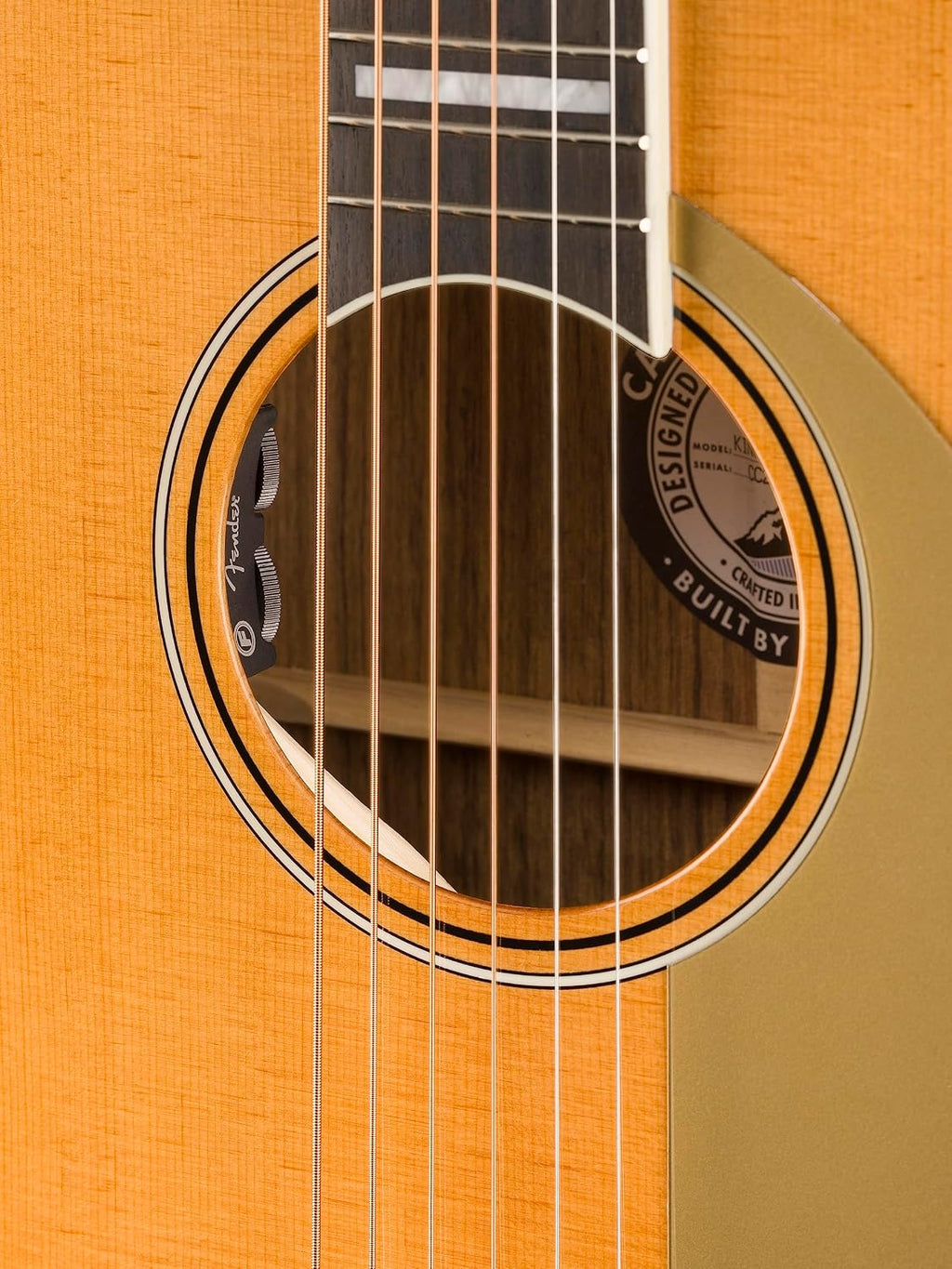 Fender King Vintage Acoustic Guitar, Aged Natural