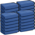 12 Moving Packing Blankets 80 x 72 Inches (35 lb/dz) Heavy Duty Moving Pads for Protecting Furniture Professional Quilted Shipping Furniture Pads (Blue 24PCS)