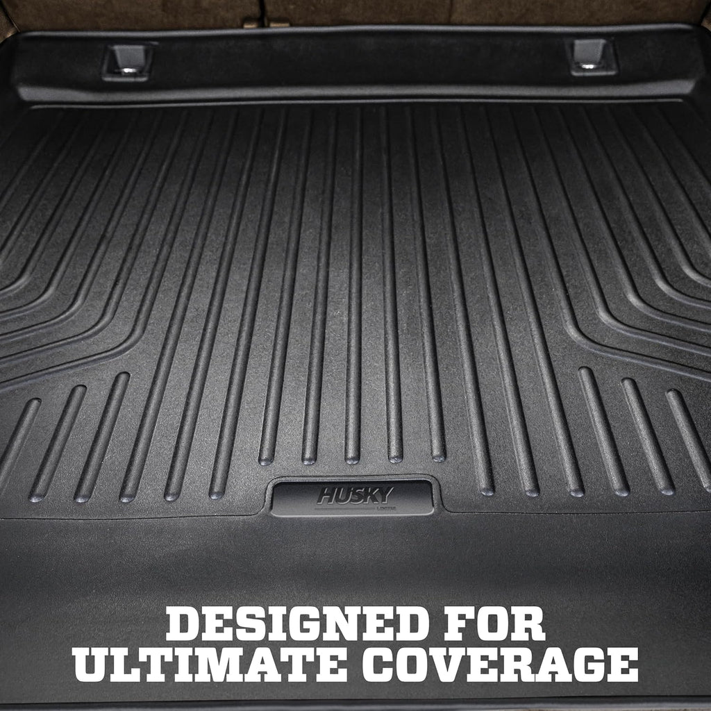 Husky Liners Weatherbeater Cargo Liner | Fits 2014-2019 Toyota Highlander (to Back of 2nd Row Over Folded Flat 3rd Row) | Cargo, 1-pc. Black - 25561