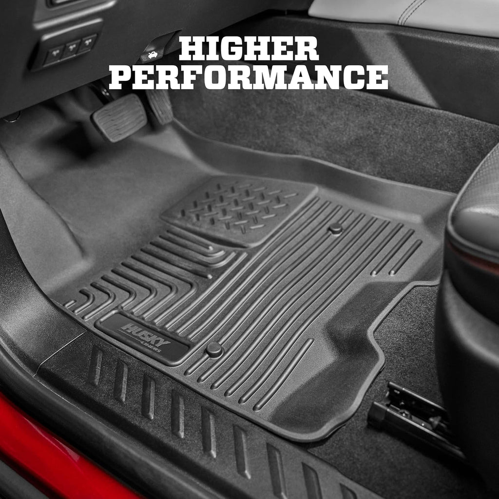 Husky Liners Weatherbeater Floor Mats | Fits 2020-2026 Toyota Highlander | Front & 2nd Row, 3-pc Black - 95791
